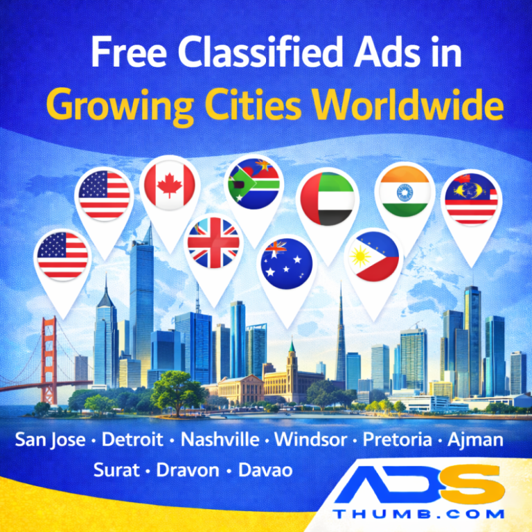 Discover Free Classified Ads in Growing Cities Worldwide
