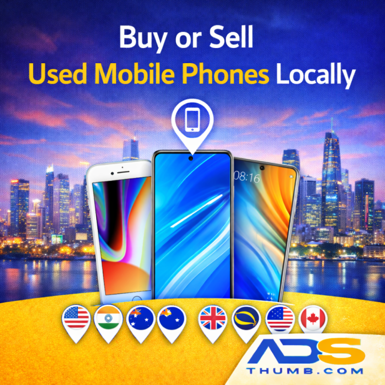 Buy or Sell Used Mobile Phones Locally – Global Smartphone Marketplace on AdsThumb