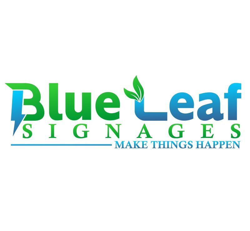 Blue Leaf Signage