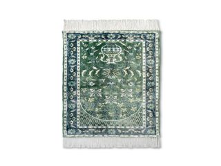 dark-green-viscose-prayer-rug-small-0