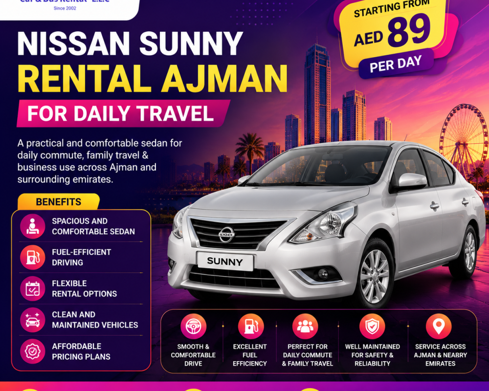 nissan-sunny-rental-ajman-for-daily-travel