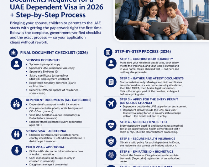 documents-required-for-a-uae-dependent-visa-in-2026-step-by-step-process