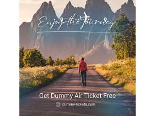 Get Dummy Flight Ticket Free