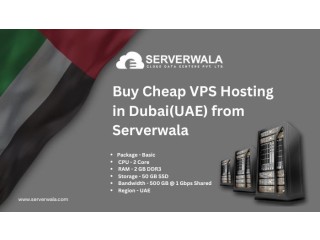 Buy Cheap VPS Hosting in Dubai(UAE) from Serverwala
