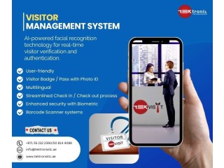 The Visitor Management Systems for hospitals developed by Tektronix Technologies in UAE