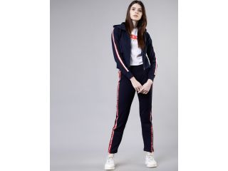 tokyo-talkies-women-navy-blue-red-solid-hooded-sweatshirt-small-0