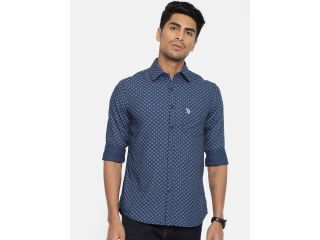 us-polo-assn-men-blue-tailored-fit-printed-casual-shirt-small-0
