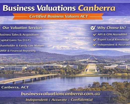 business-valuations-canberra-certified-business-valuers-act