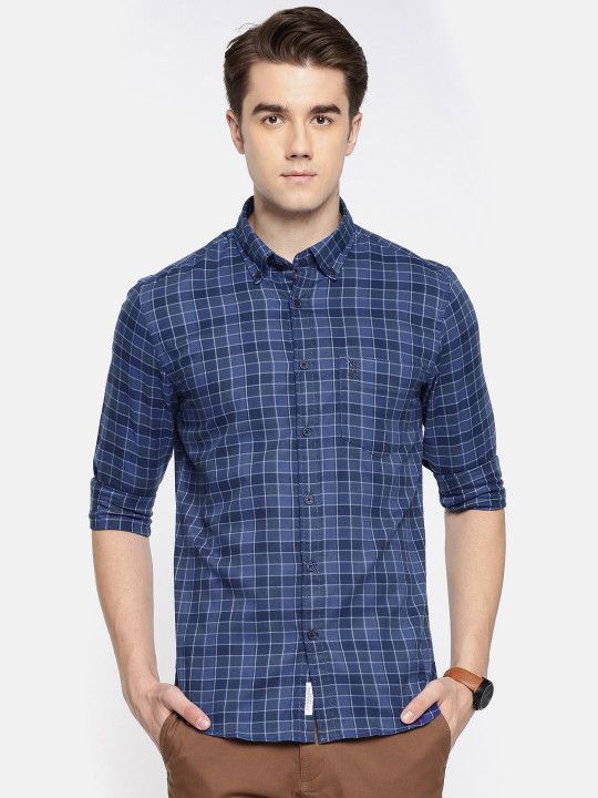 us-polo-assn-men-blue-tailored-fit-checked-casual-shirt-big-0