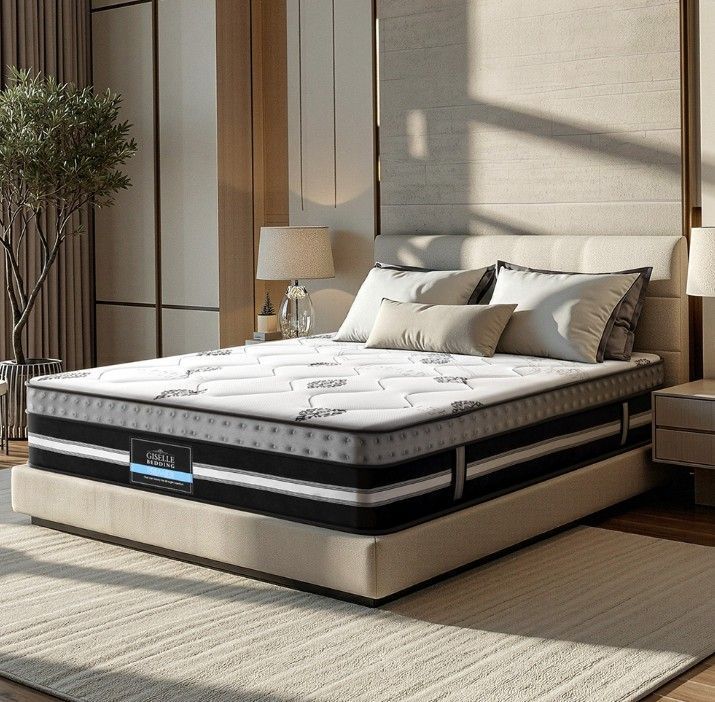 35cm-giselle-king-mattress-gel-foam-pocket-spring-comfort-big-0