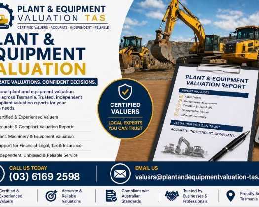 plant-equipment-valuation-tasmania-certified-valuers