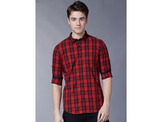 highlander-men-red-black-slim-fit-yarn-dyed-checked-casual-small-0