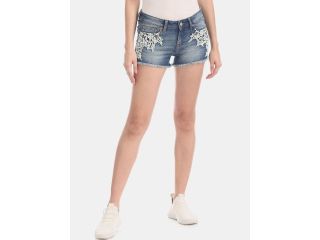 aeropostale-women-blue-washed-regular-fit-hot-pants-small-0