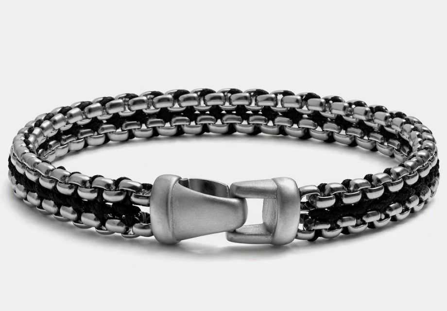 bold-stylish-men-matte-black-onyx-bracelet-big-0