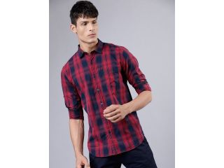 highlander-men-red-navy-blue-slim-fit-yarn-dyed-checked-small-0