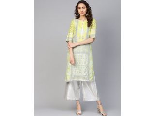 w-women-yellow-silver-printed-straight-kurta-small-0