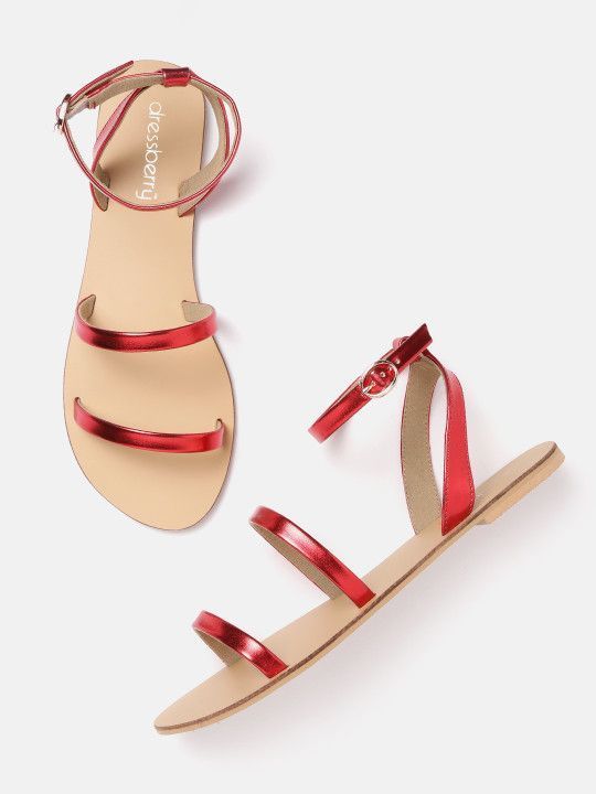 dressberry-women-red-solid-mid-top-open-toe-flats-big-0