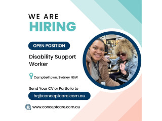 Concept Care is Hiring Disability Support Workers in Sydney