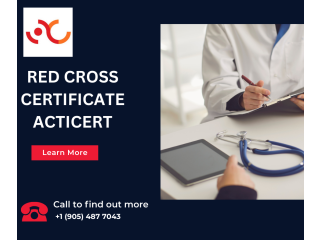 We Are Providing Red Cross Certifications - ACTICERT