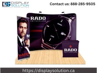 Chic Trade Show Pop Up Display Instantly Captivating