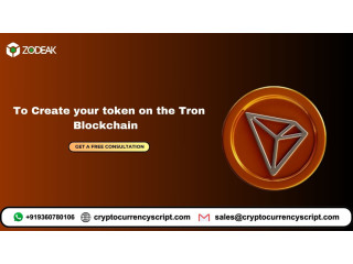 To Create your token on the Tron Blockchain