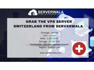 Grab The Cheapest VPS Server Switzerland From Serverwala