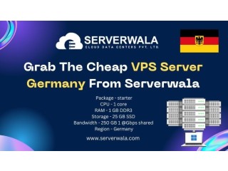 Grab The Cheap VPS Server Germany From Serverwala