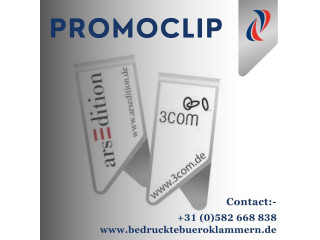 Effective advertising with printed office paper Promoclip