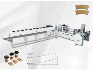Shop Ripple Wall Cup Sleeve Glueing Machine for Hot Beverages