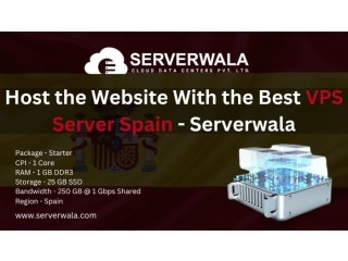 Host the Website With the Best VPS Server Spain - Serverwala