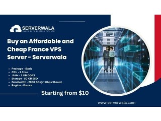 Buy an Affordable and Cheap France VPS Server - Serverwala