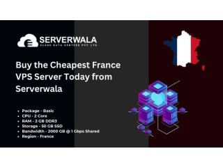 Buy the Cheapest France VPS Server Today from Serverwala
