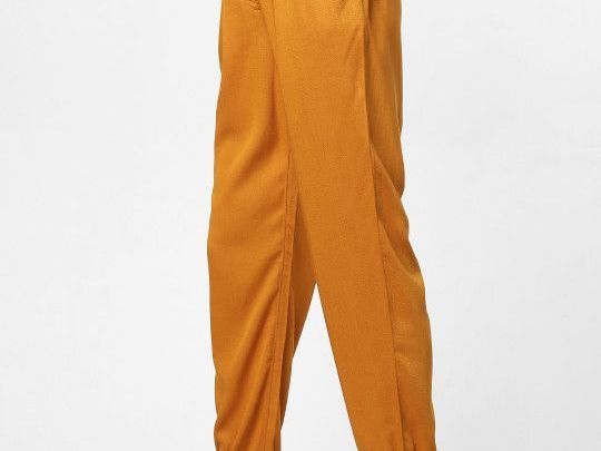 only-women-mustard-yellow-regular-fit-solid-joggers