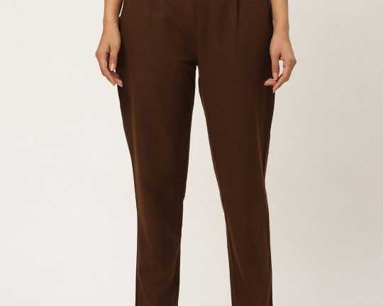 fabric-fitoor-women-coffee-brown-relaxed-straight-fit-solid