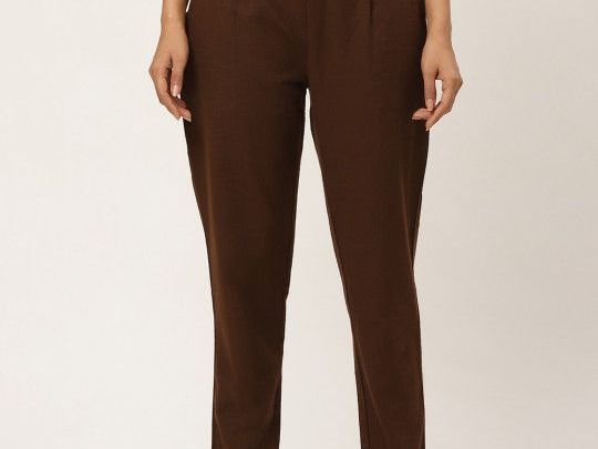 fabric-fitoor-women-coffee-brown-relaxed-straight-fit-solid