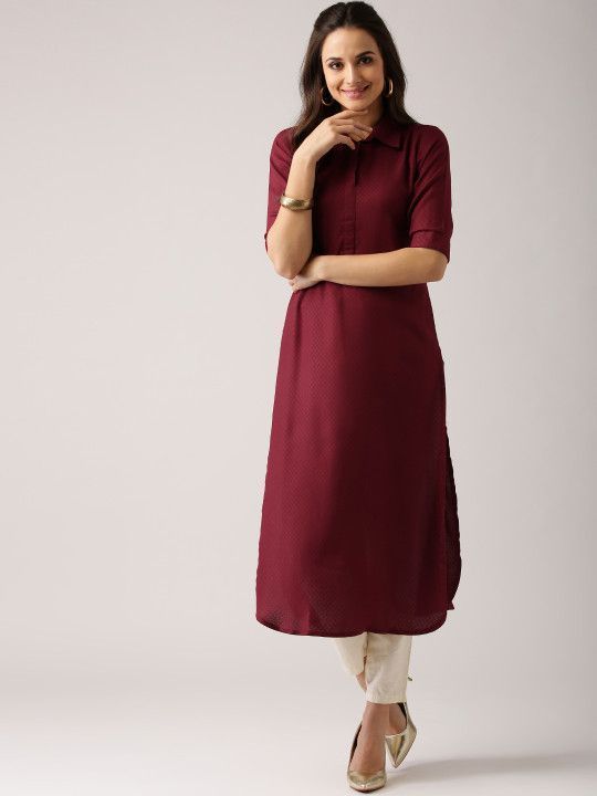 libas-women-maroon-woven-design-pathani-kurta-big-0