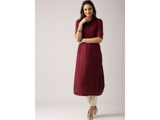 libas-women-maroon-woven-design-pathani-kurta-small-0