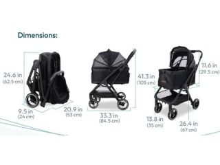 premium-dog-stroller-uk-silver-circle-pets-small-1