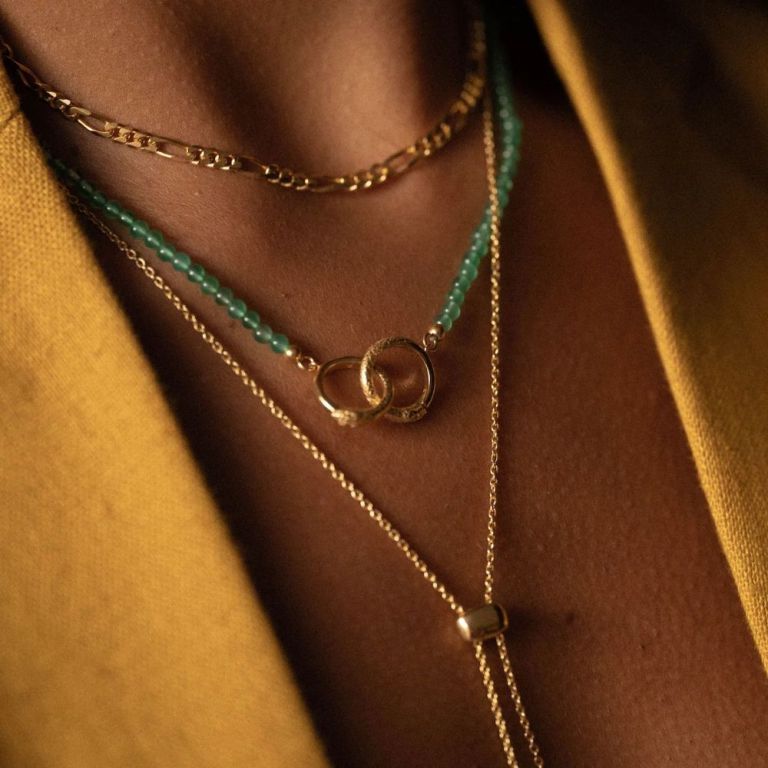 handmade-necklaces-uk-ouroboros-green-onyx-gold-necklace-big-0