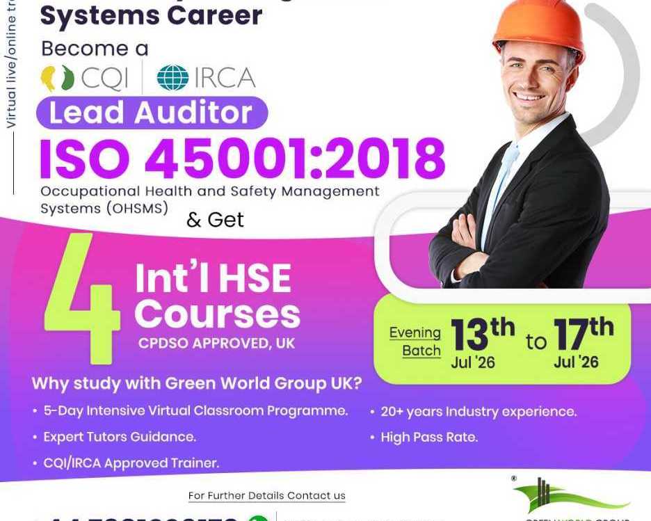iso-45001-lead-auditor-course-uk-green-world-group-uk