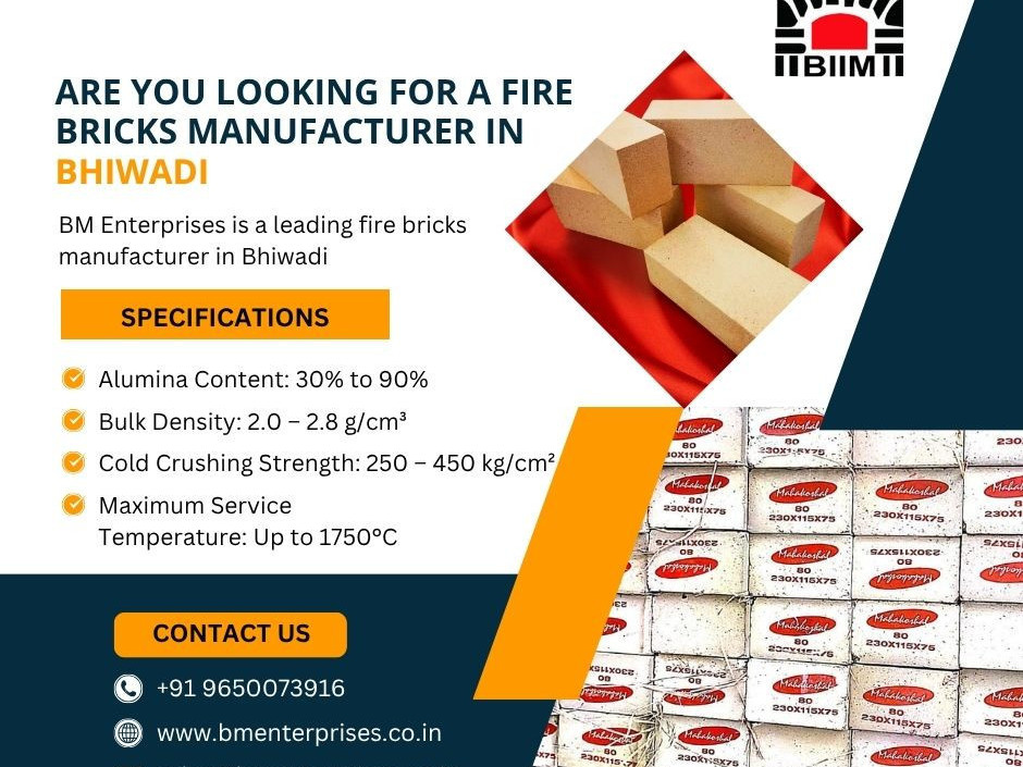 best-quality-fire-bricks-in-bhiwadi-from-bm-enterprises-big-0