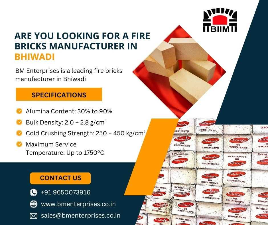 best-quality-fire-bricks-in-bhiwadi-from-bm-enterprises-big-0