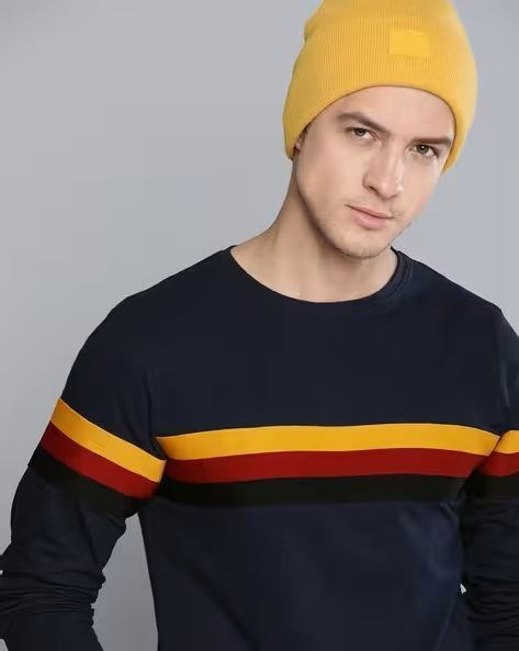 crew-neck-t-shirt-with-contrast-stripes-big-0