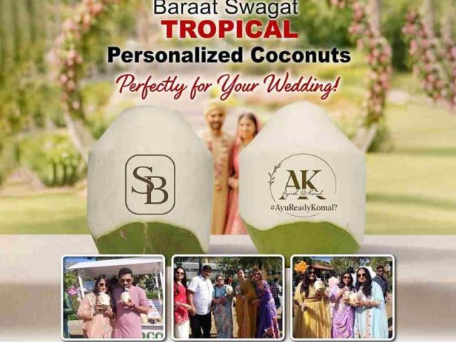 personalized-coconuts-for-baraat-swagat-ceremony