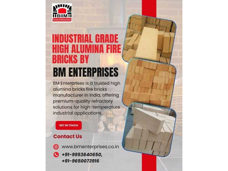 industrial-grade-high-alumina-fire-bricks-by-bm-enterprises-small-0