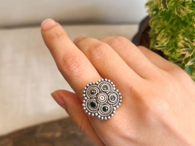 buy-avanya-oxidised-silver-adjustable-silver-rings-by-asmah