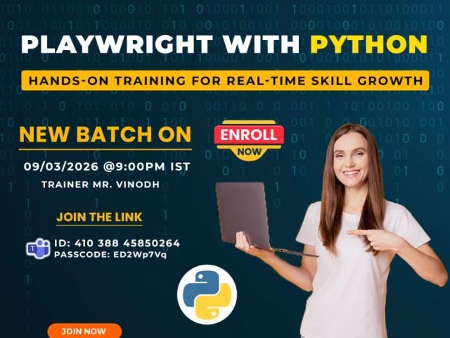 playwright-with-python-online-training-new-batch-9th-mar