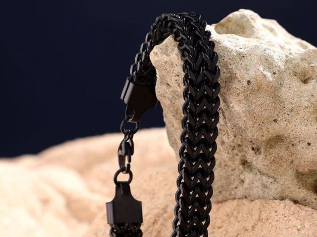 two-layered-stainless-steel-black-bracelet-for-men-by-jewelor