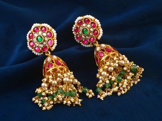 stunning-kundan-earrings-jhumkas-royal-ethnic-glam