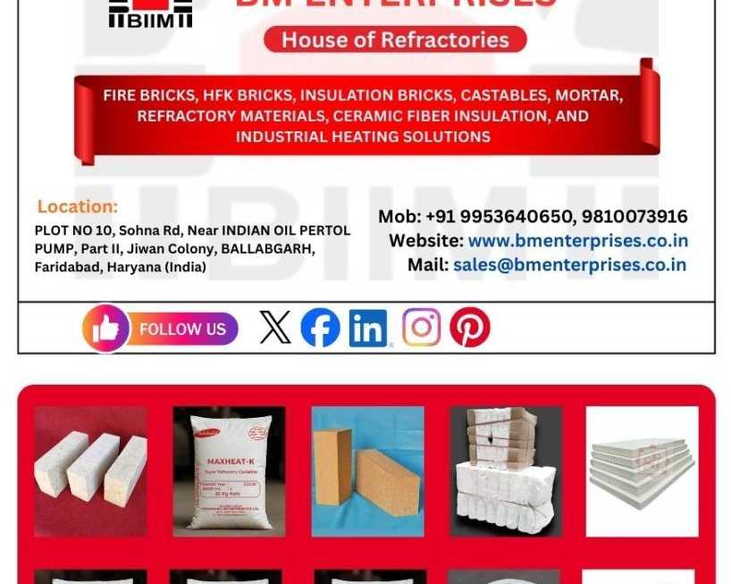 best-refractory-manufacturer-in-delhi-ncr-bm-enterprises